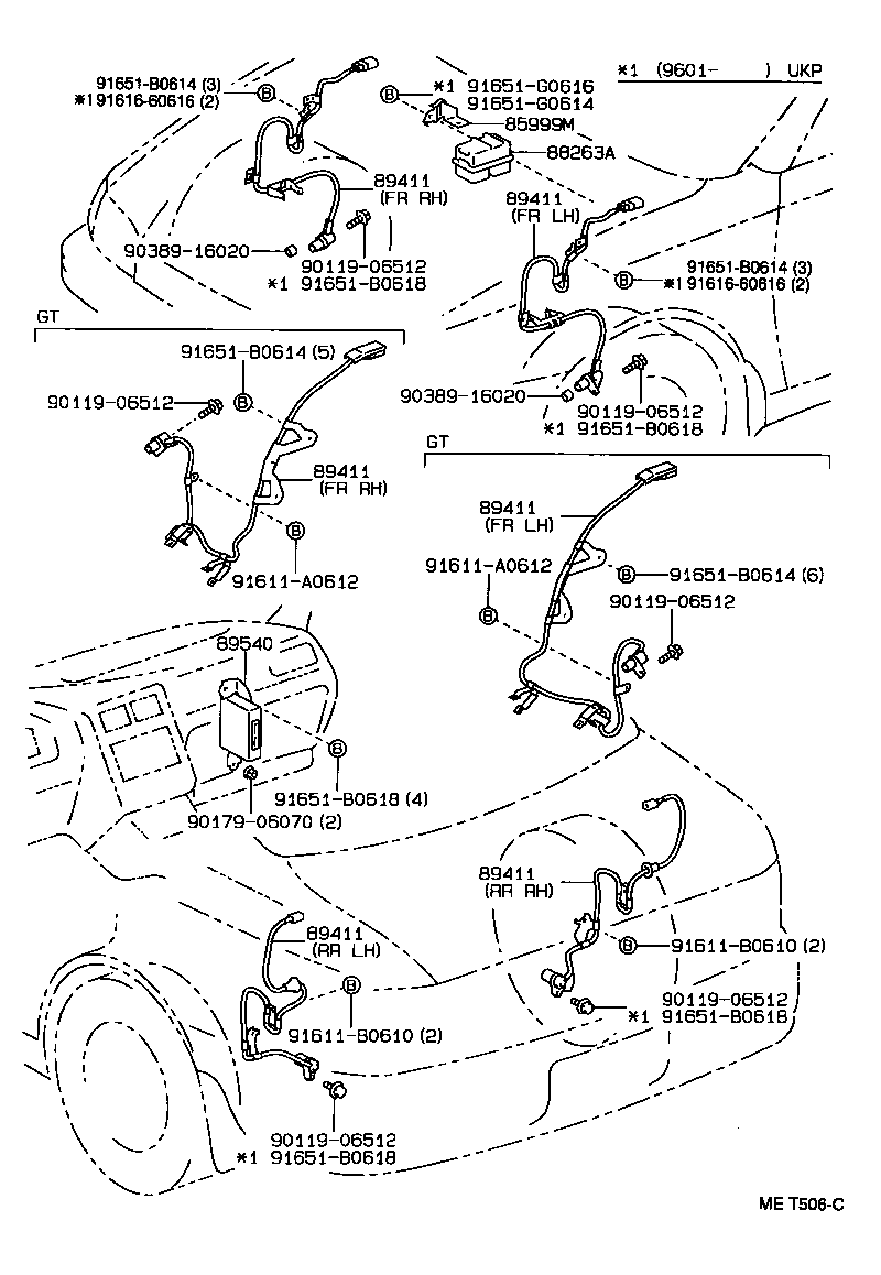89540-05010 COMPUTER ASSY, SKID CONTROL product image