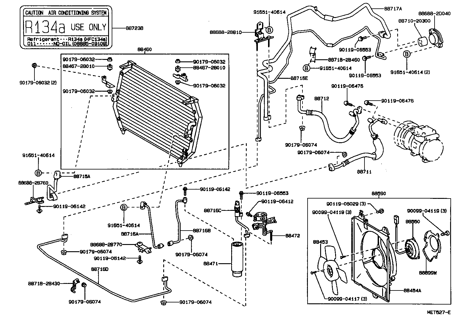 16363-64080 MOTOR ASSY, BLOWER (FOR CONDENSER) product image