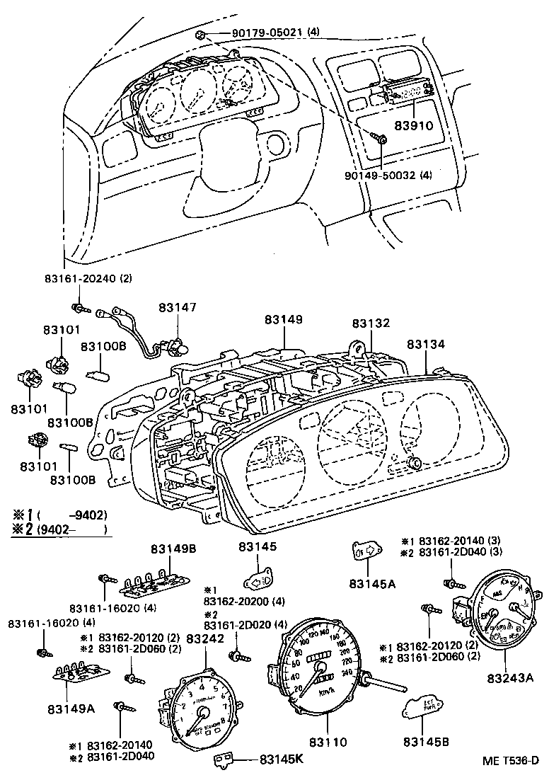 83132-05010 CASE, COMBINATION METER product image