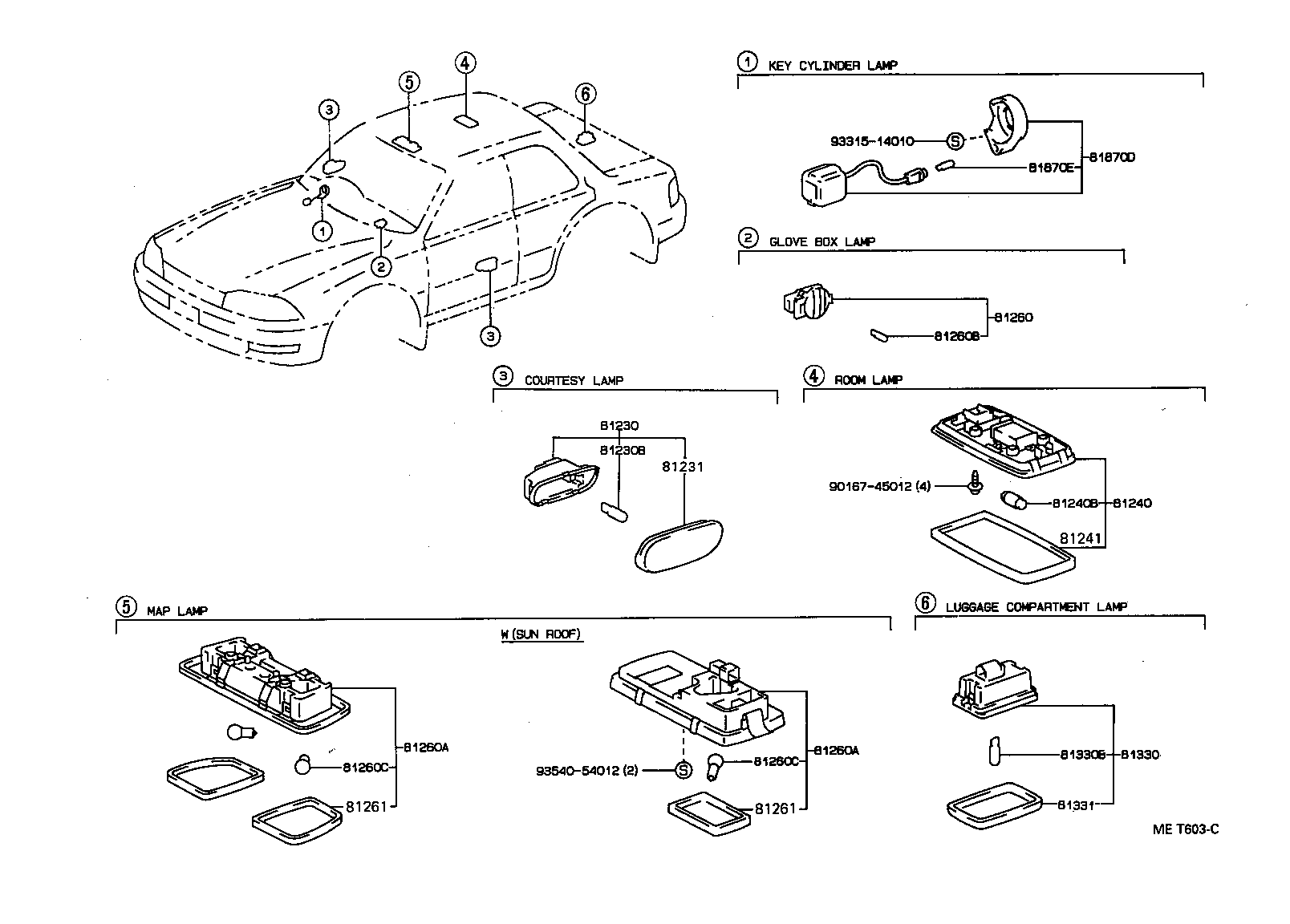81260-32090-08 LAMP ASSY, MAP product image