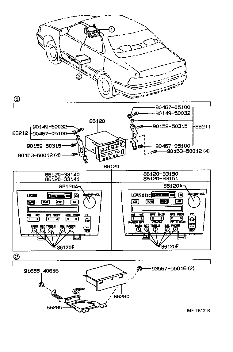 86212-33050 BRACKET, RADIO, NO.2 product image