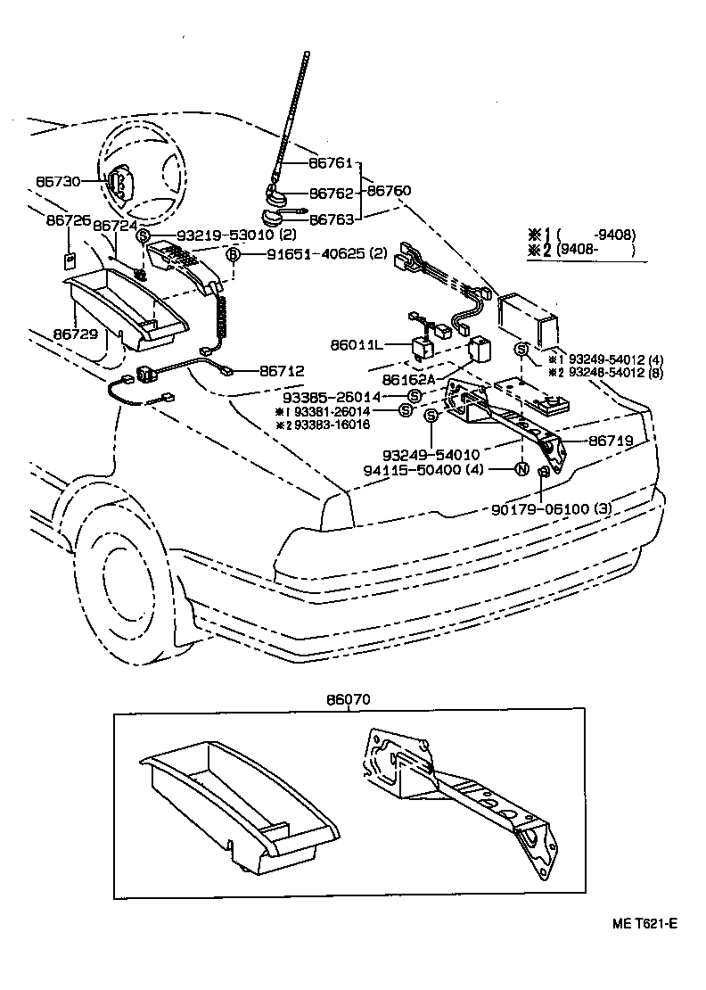 86719-33010 BRACKET, TELEPHONE product image