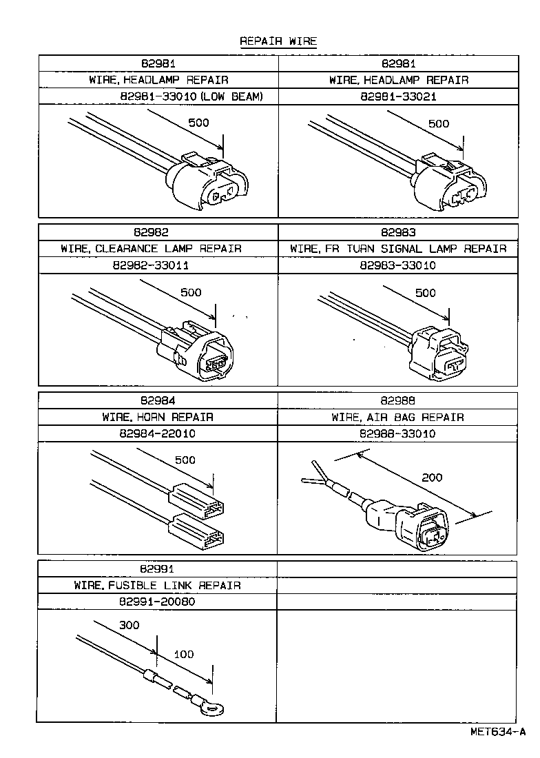 82167-06010 WIRE, SEAT, NO.1 product image