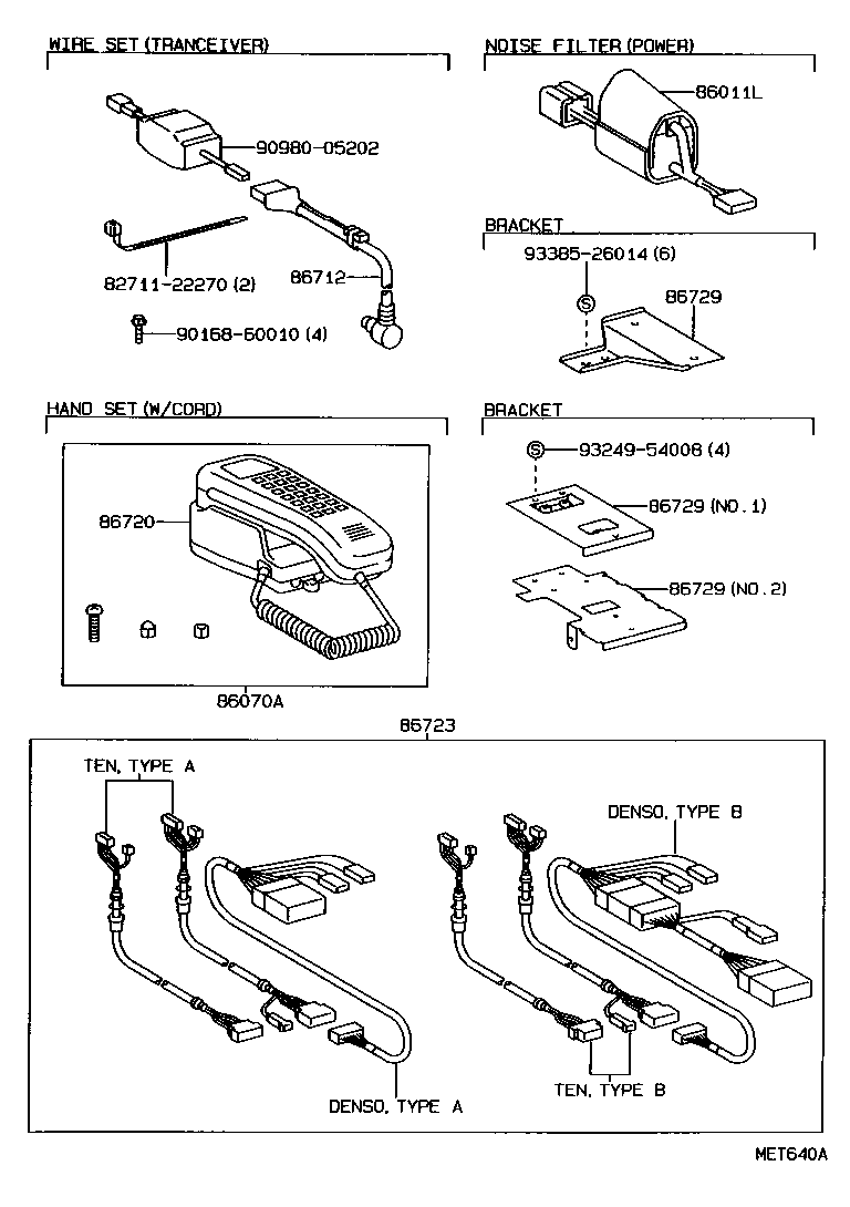86070-30170 MOBILEPHONE & ACCESSORY ASSY (HANDSET) product image