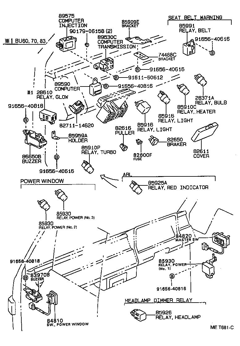 27690-56091 SOLENOID ASSY, W/BRACKET(FOR EXHAUST BRAKE) product image