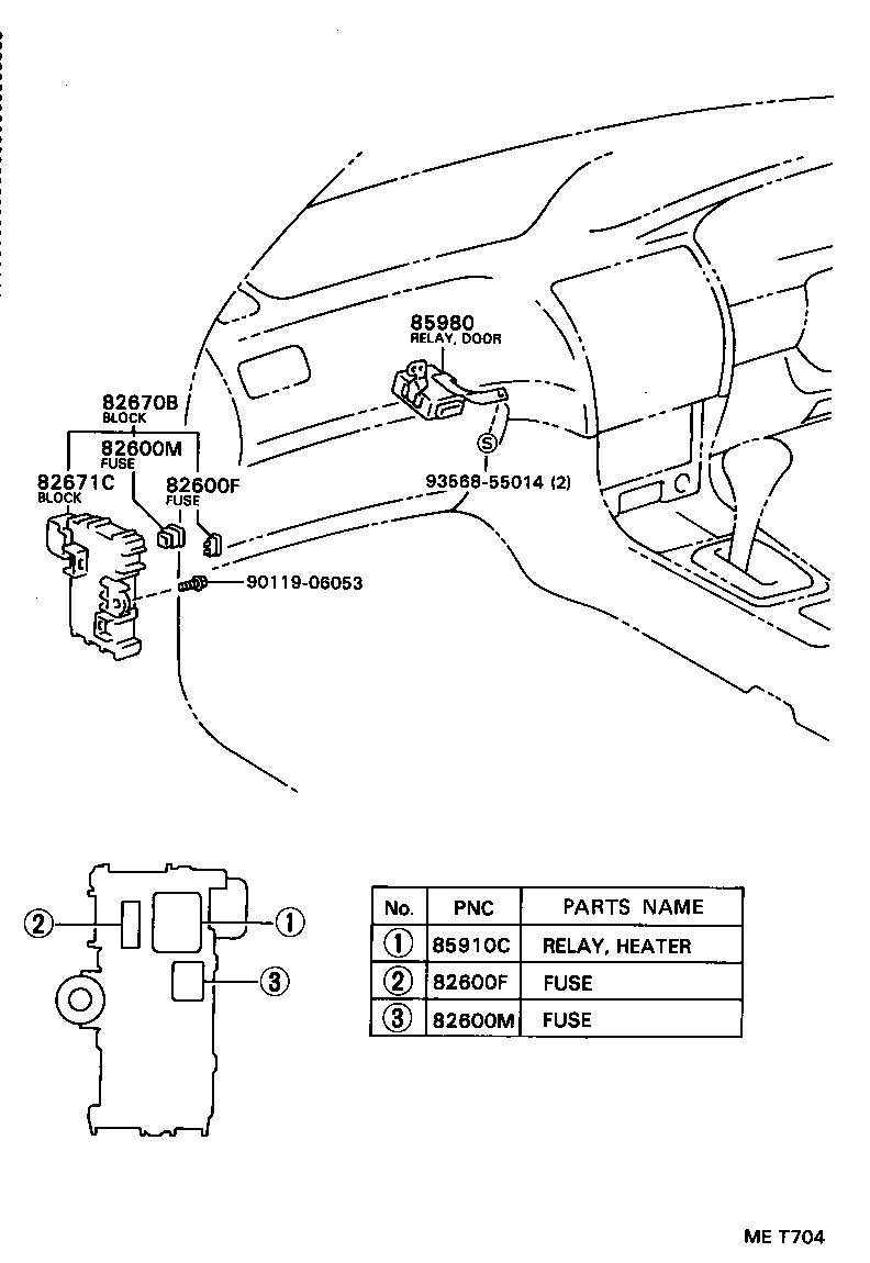 28610-64120 RELAY ASSY, GLOW PLUG product image