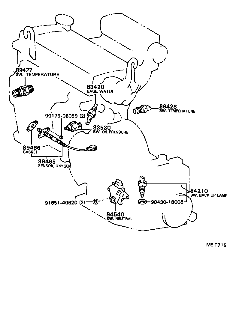 28610-64120 RELAY ASSY, GLOW PLUG product image
