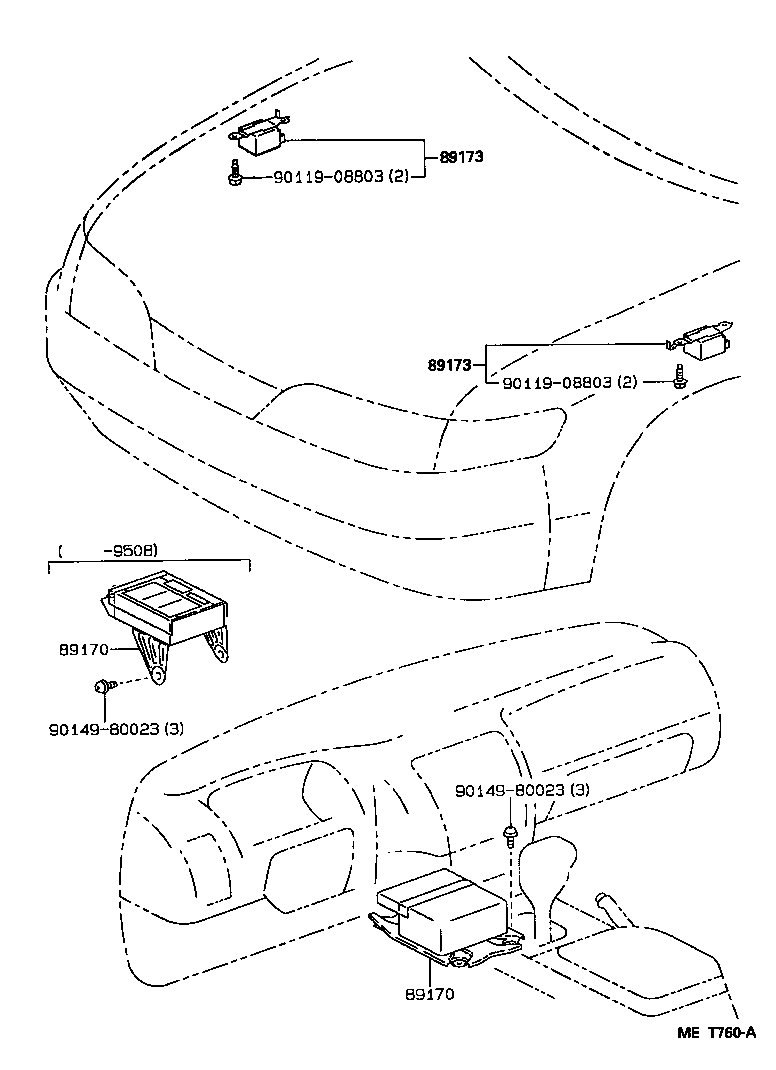 89170-02030 SENSOR ASSY, AIR BAG product image