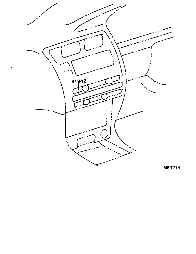 81942-12430 SHEET, HEATER CONTROL NAME product image