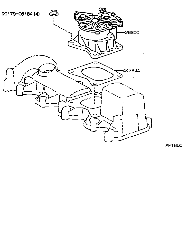 44784-12010 GASKET, VACUUM PUMP product image