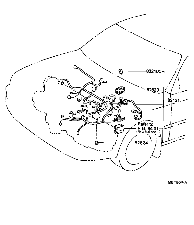 82011-12020 WIRING ASSY, BRAKE WARNING SYSTEM product image