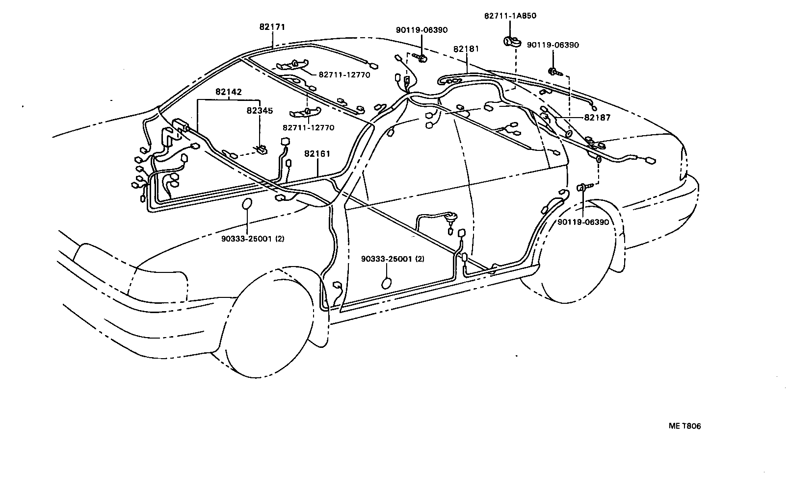 82011-12020 WIRING ASSY, BRAKE WARNING SYSTEM product image