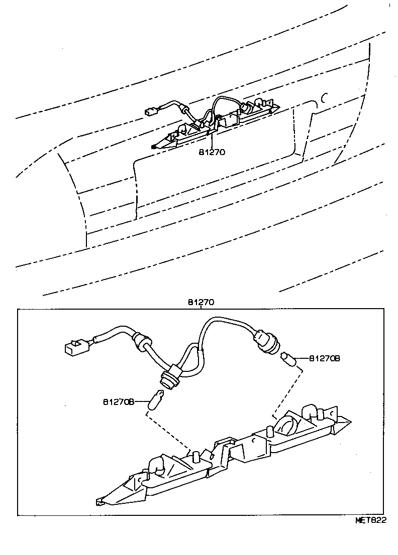 81272-12470 GASKET, LICENSE PLATE LAMP LENS product image