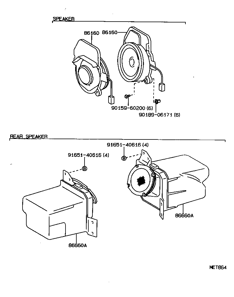 86160-12430 SPEAKER ASSY, FRONT NO.1 product image