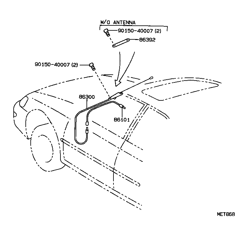 86337-02010 ROD & PIPE, SEALED W/CABLE product image