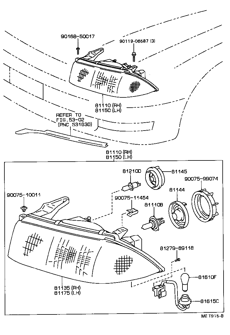 81150-32280 HEADLAMP ASSY, LH product image