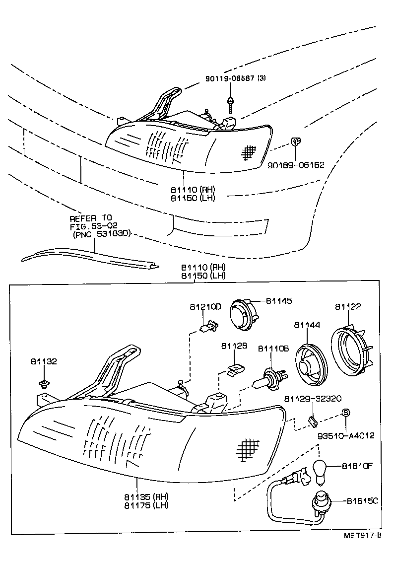 81150-32280 HEADLAMP ASSY, LH product image