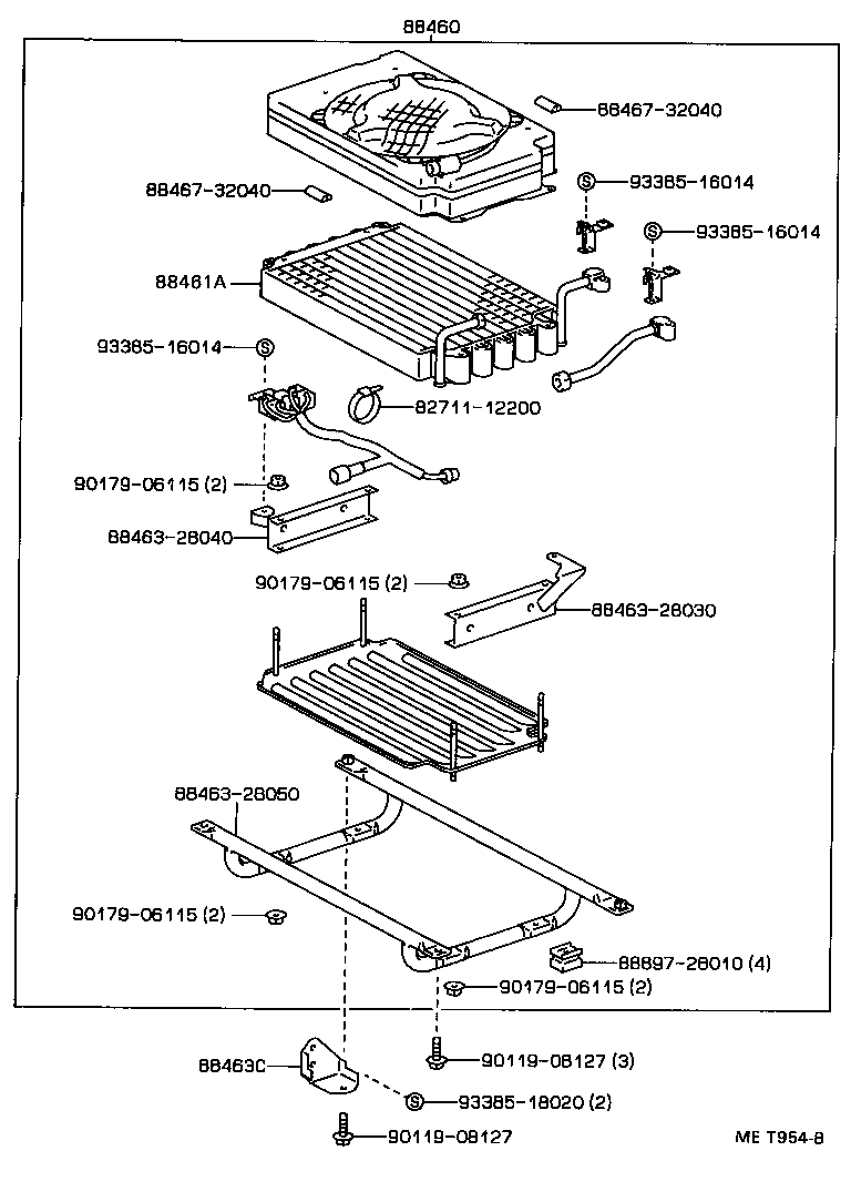 88453-28020 FAN, COOLING (FOR CONDENSER) product image