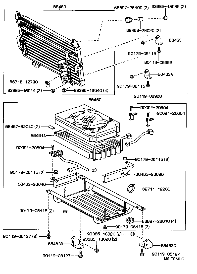 88453-28020 FAN, COOLING (FOR CONDENSER) product image