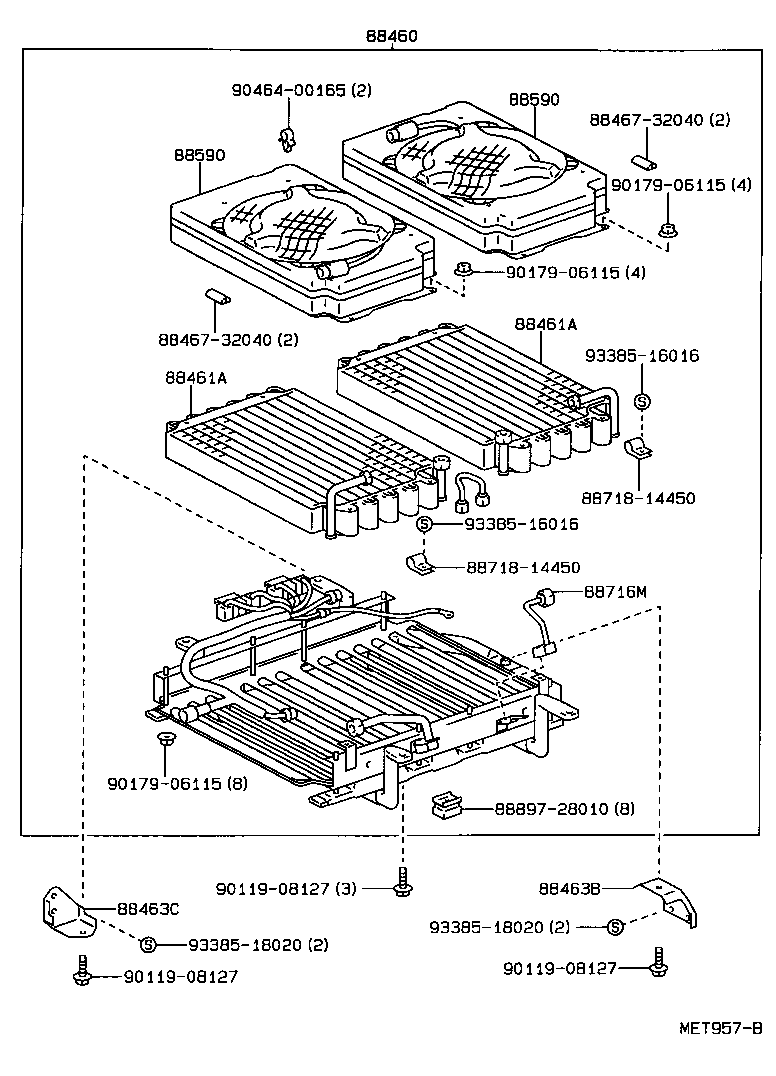 88453-28020 FAN, COOLING (FOR CONDENSER) product image