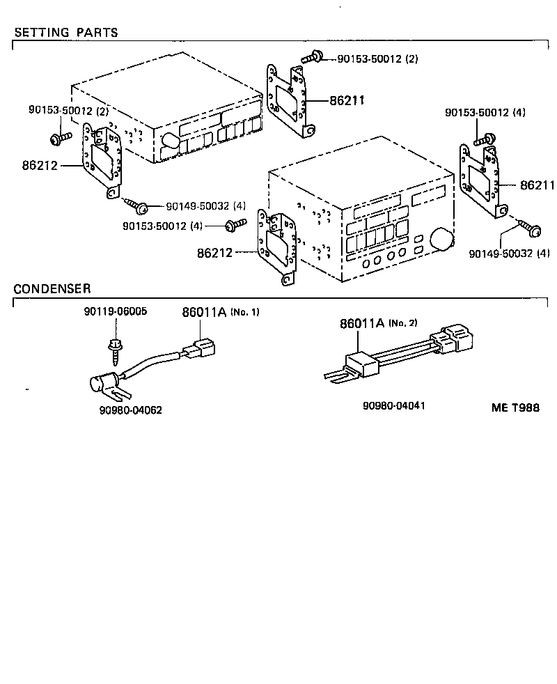 86211-32051 BRACKET, RADIO, NO.1 product image