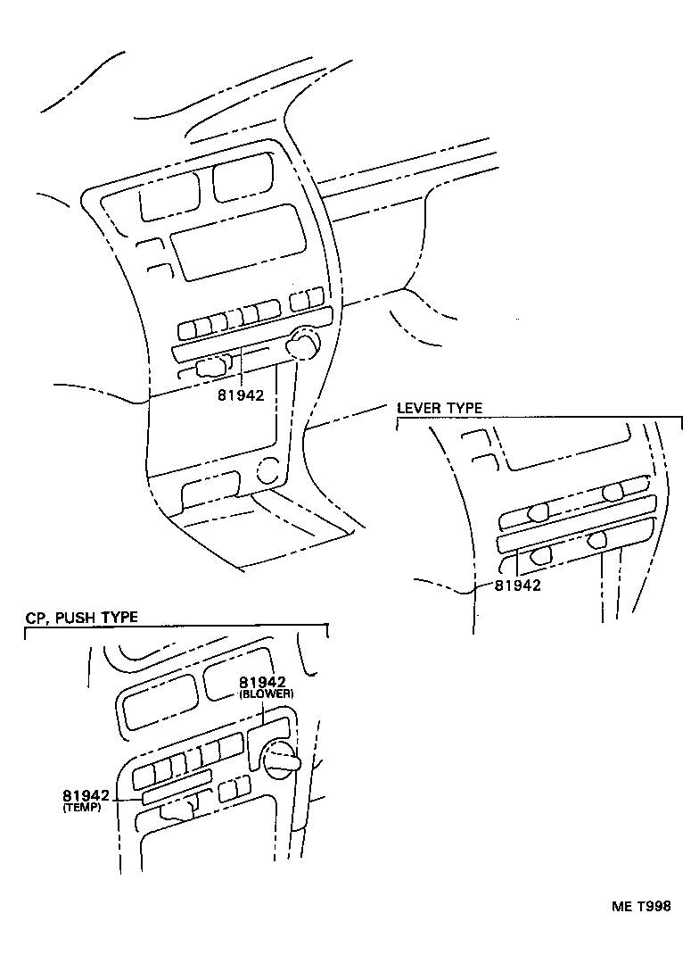 81942-12440 SHEET, HEATER CONTROL NAME product image