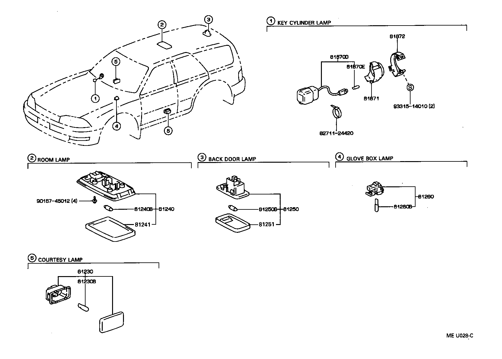 81330-AC010 LAMP ASSY, LUGGAGE COMPARTMENT, NO.1 product image