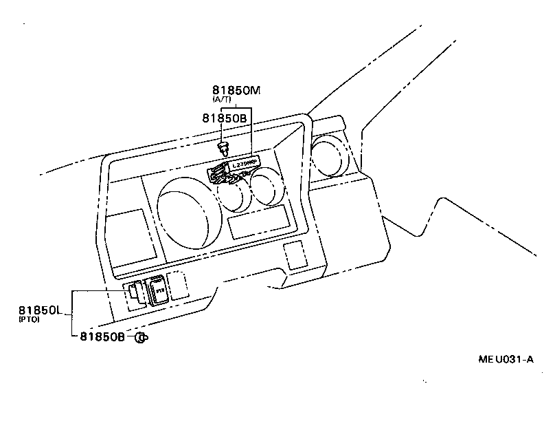81850-95413 LAMP ASSY, AUTOMATIC INDICATOR product image