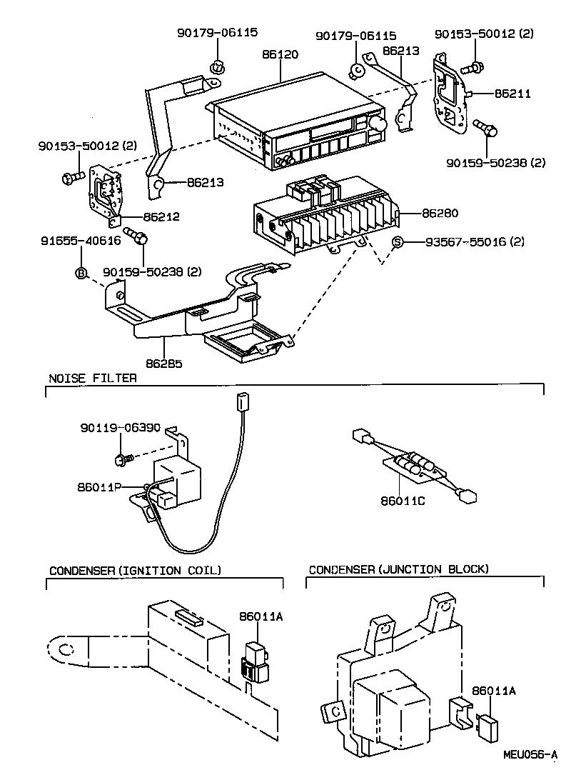 86212-33060 BRACKET, RADIO, NO.2 product image