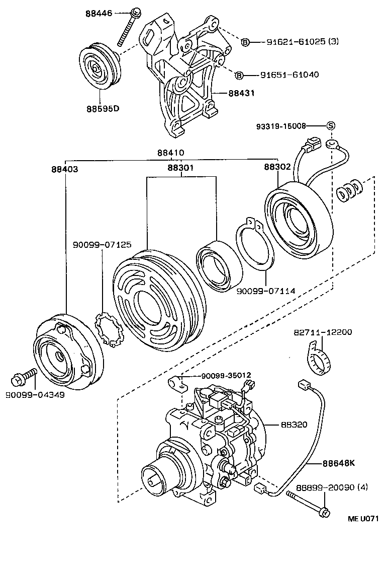 88412-12170 ROTOR SUB-ASSY, MAGNET CLUTCH product image