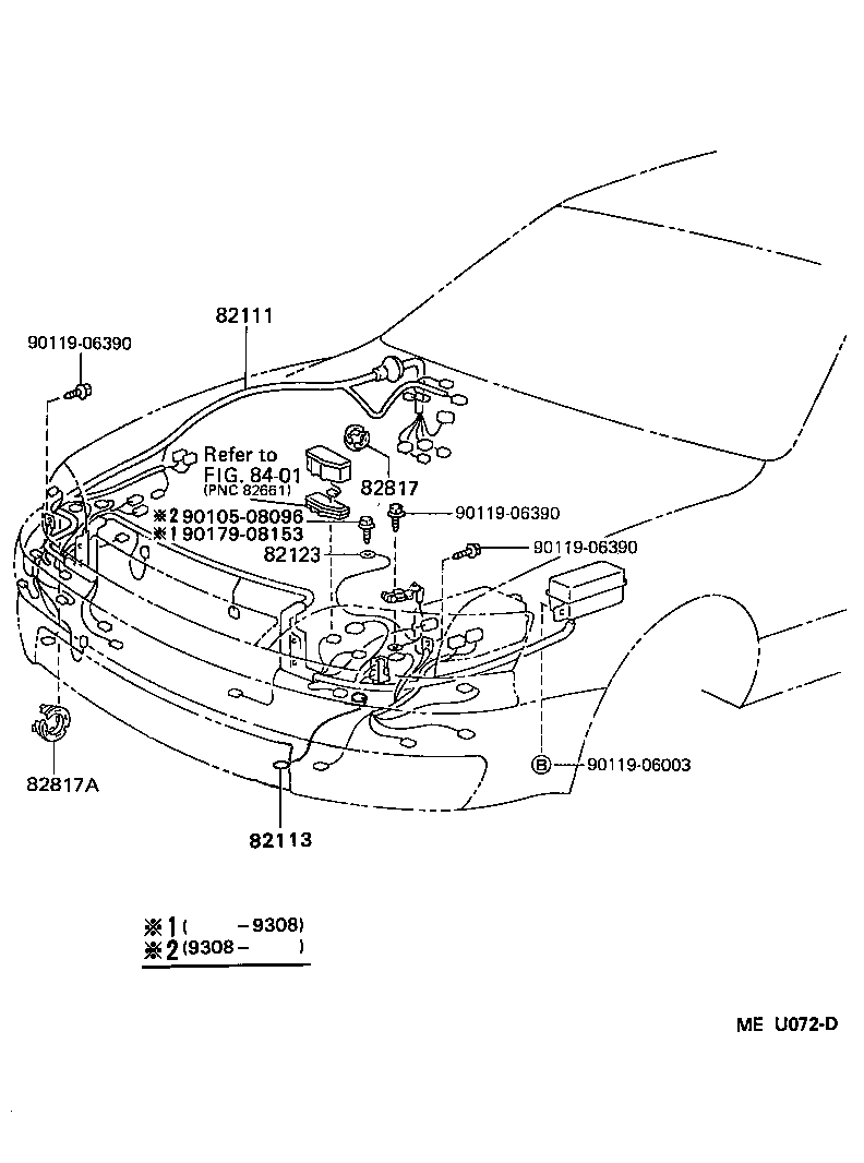 82151-33230 WIRE, FRONT DOOR, RH product image
