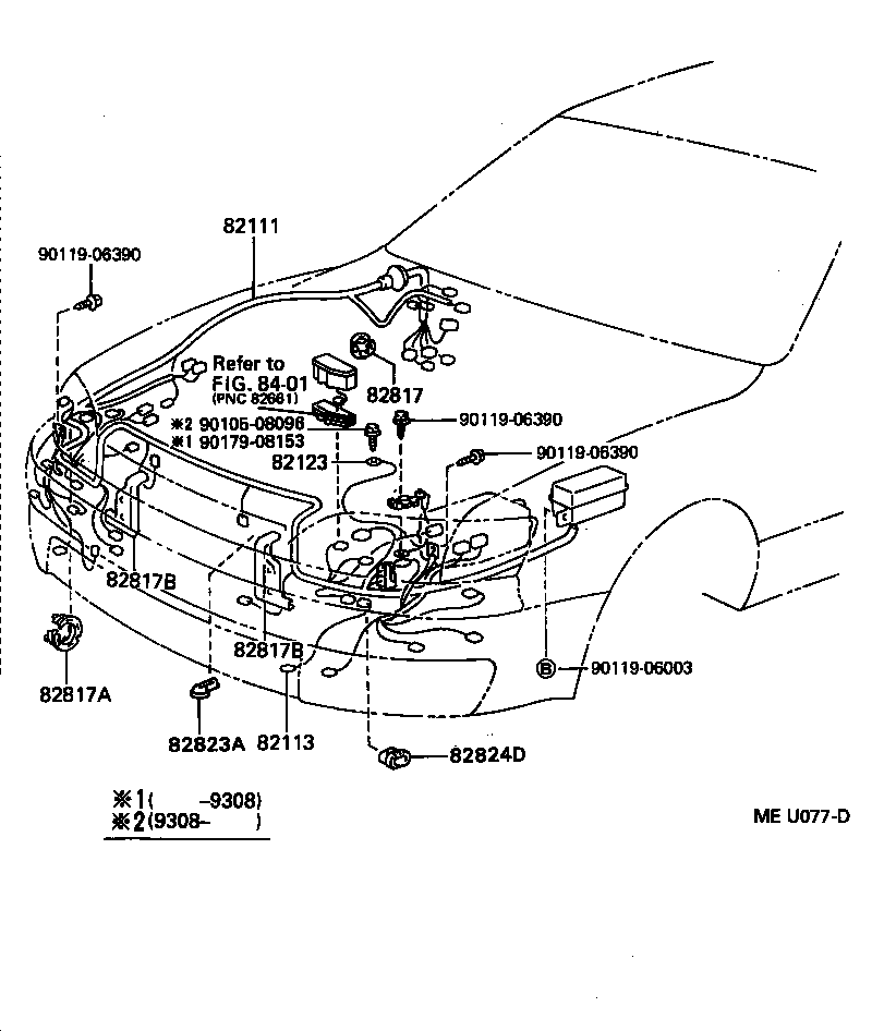 82151-33210 WIRE, FRONT DOOR, RH product image