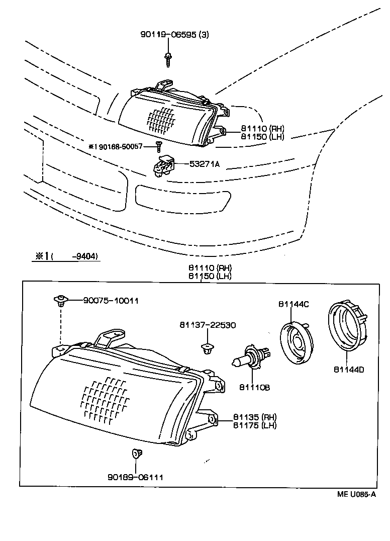 81110-2B780 HEADLAMP ASSY, RH product image
