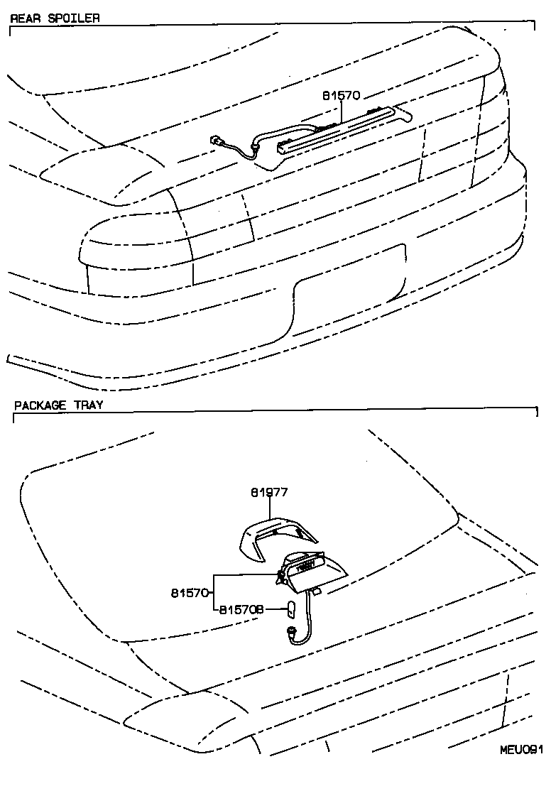 81570-20250 LAMP ASSY, CENTER STOP product image