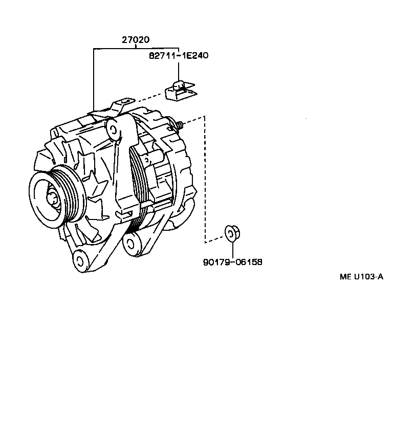 Toyota 27359-02040 FRAME, ALTERNATOR RECTIFIER END