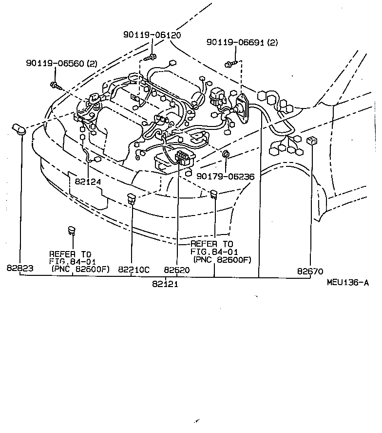82124-20140 WIRE, ENGINE, NO.4 product image