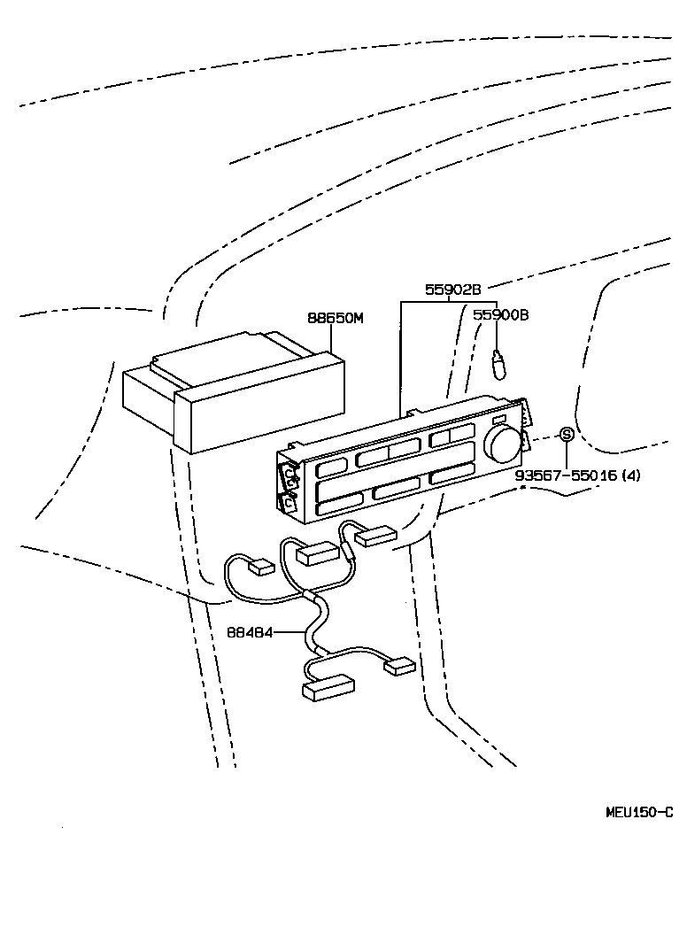 55902-33090 CONTROL SUB-ASSY, HEATER product image