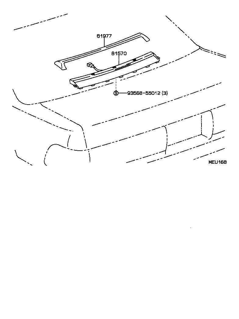 81570-50020 LAMP ASSY, CENTER STOP product image