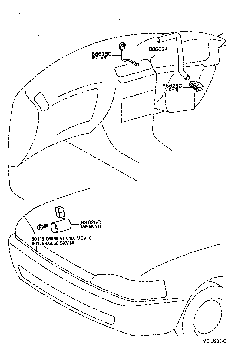 55902-33030 CONTROL SUB-ASSY, HEATER product image
