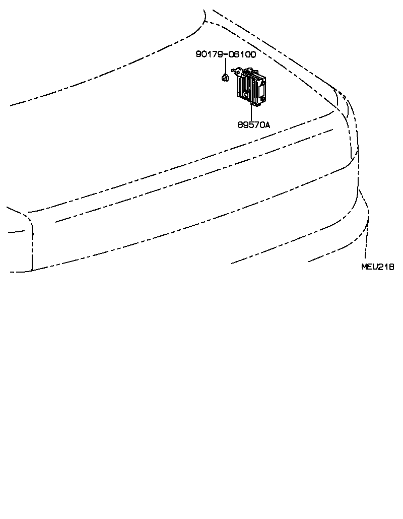 89669-50030 BRACKET, ENGINE CONTROL COMPUTER, NO.3 product image