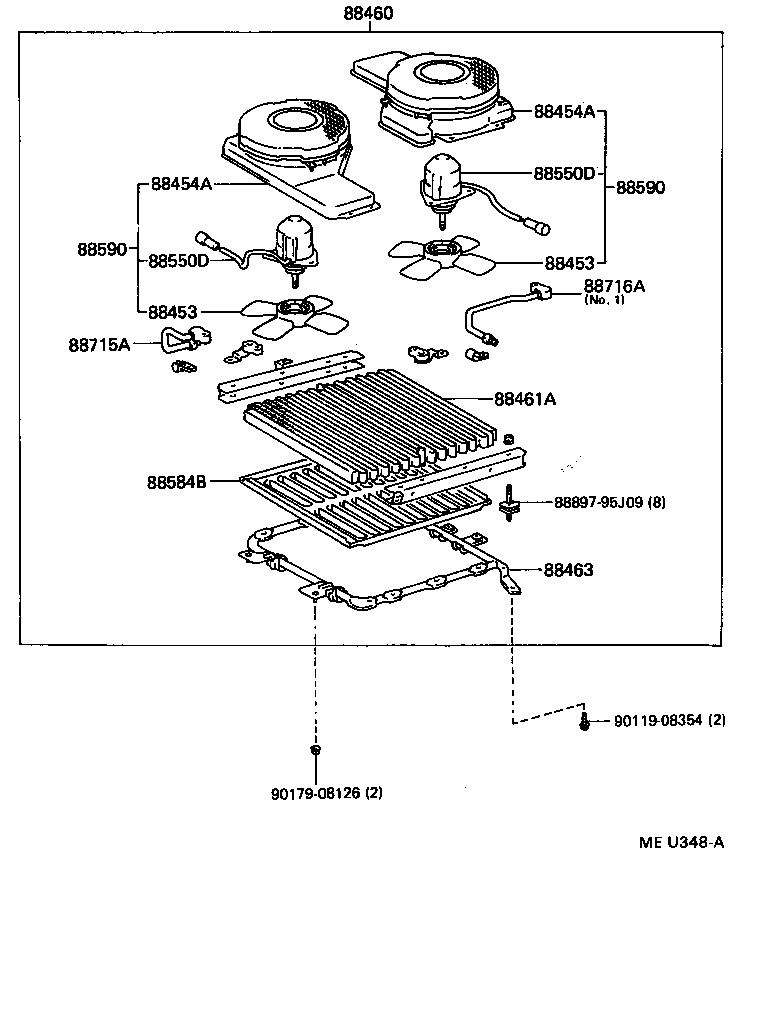 88453-95J00 FAN, COOLING (FOR CONDENSER) product image