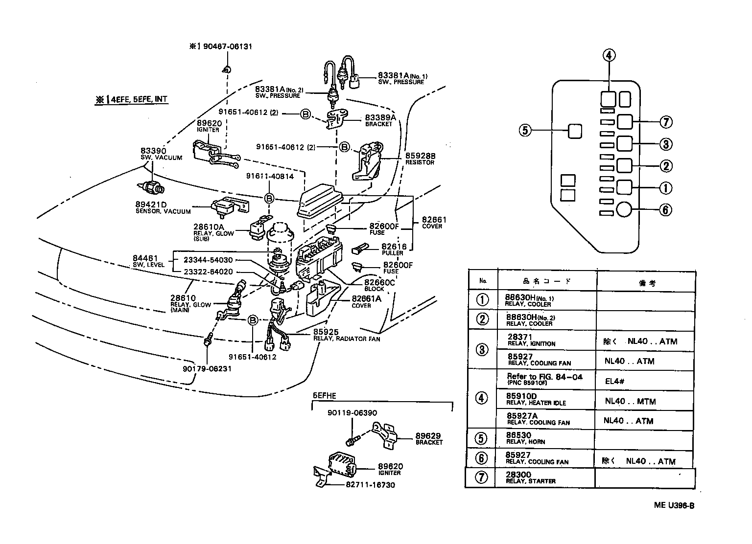 88620-16010 THERMO SWITCH ASSY product image
