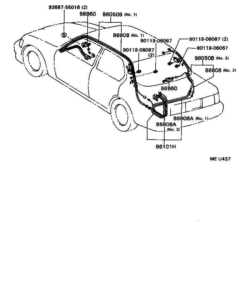86101-50090 CORD SUB-ASSY, ANTENNA product image