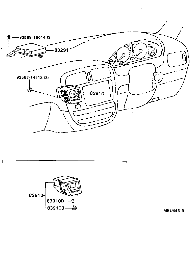 83132-2H690 CASE, COMBINATION METER product image