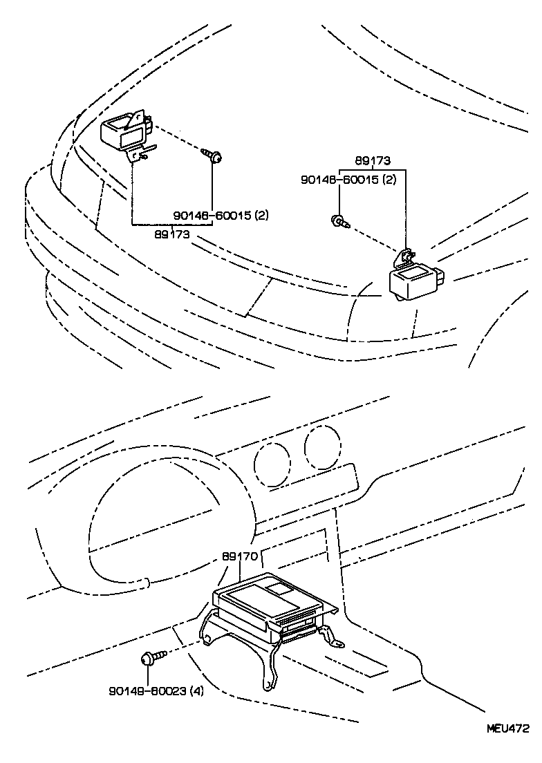 89170-16010 SENSOR ASSY, AIR BAG product image