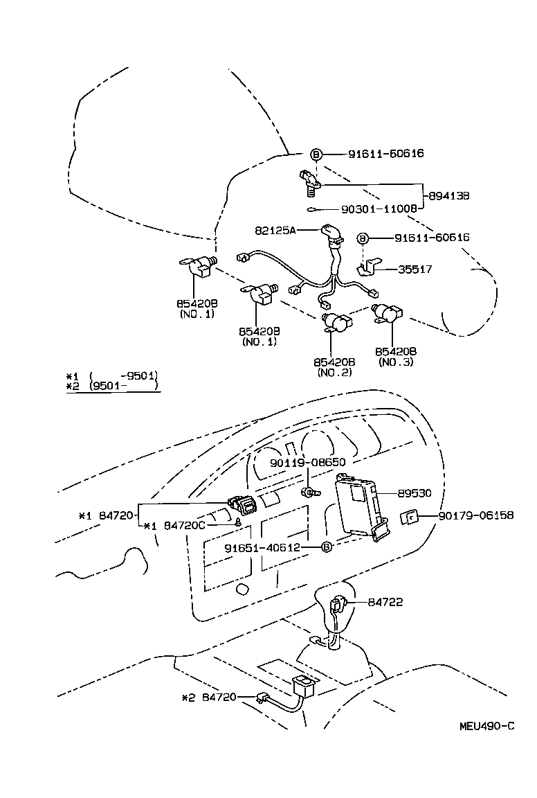 89530-60110 COMPUTER ASSY, TRANSMISSION CONTROL product image