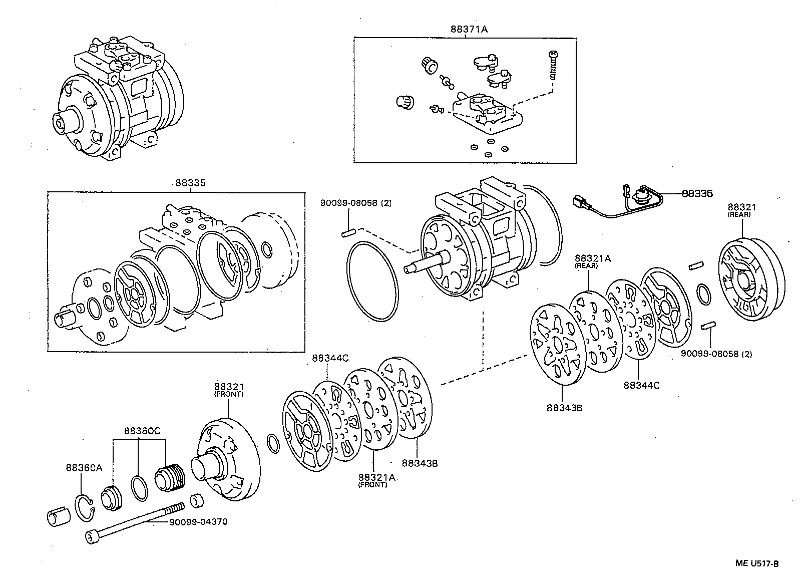 88320-34020 COMPRESSOR ASSY, COOLER product image
