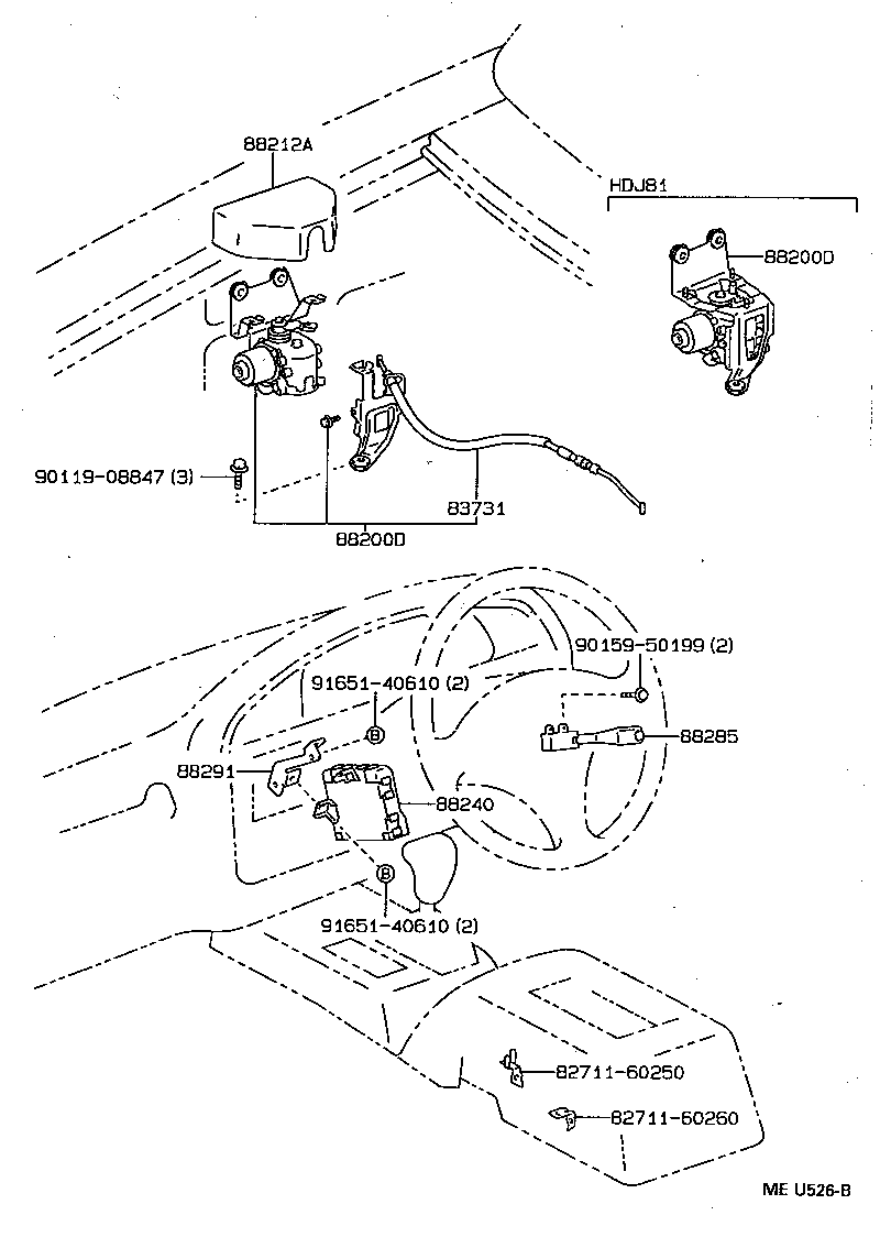 88285-60010 SWITCH, CRUISE CONTROL product image
