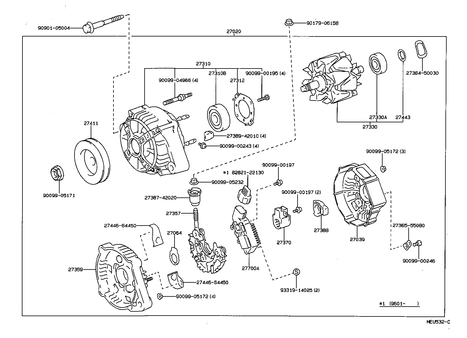 27039-02020 COVER, ALTERNATOR REAR END product image