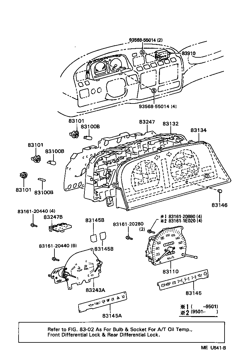 83132-60740 CASE, COMBINATION METER product image